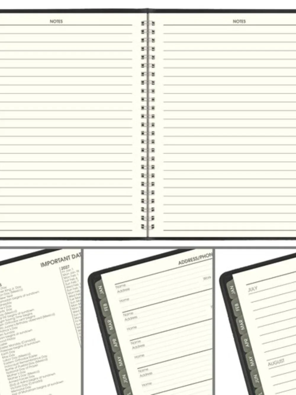 At-A-Glance 2027 Recycled Monthly Planner 12/mo. Jan-Dec Black Office School